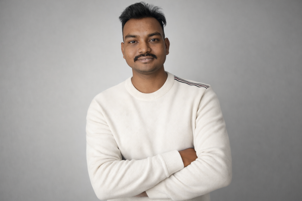 Ultra realistic cool boy studio portrait AI generated