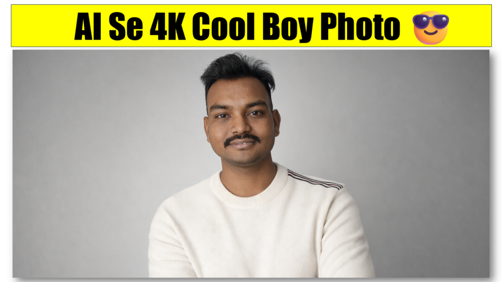 Ultra realistic cool boy studio portrait generated using ChatGPT AI with DSLR 85mm lens style and soft studio lighting